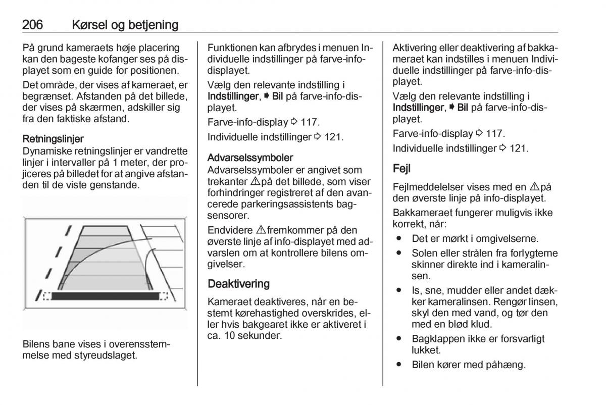 Opel Insignia A Bilens instruktionsbog / page 208