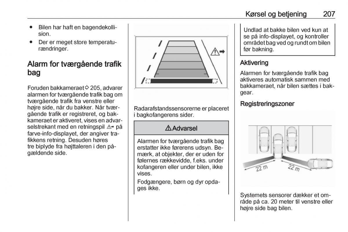 Opel Insignia A Bilens instruktionsbog / page 209