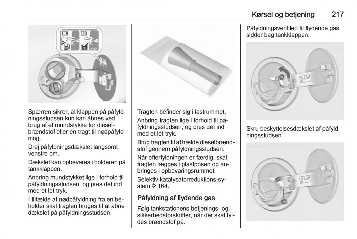 Opel Insignia A Bilens instruktionsbog / page 219