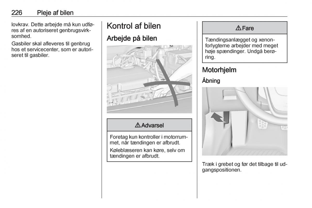 Opel Insignia A Bilens instruktionsbog / page 228