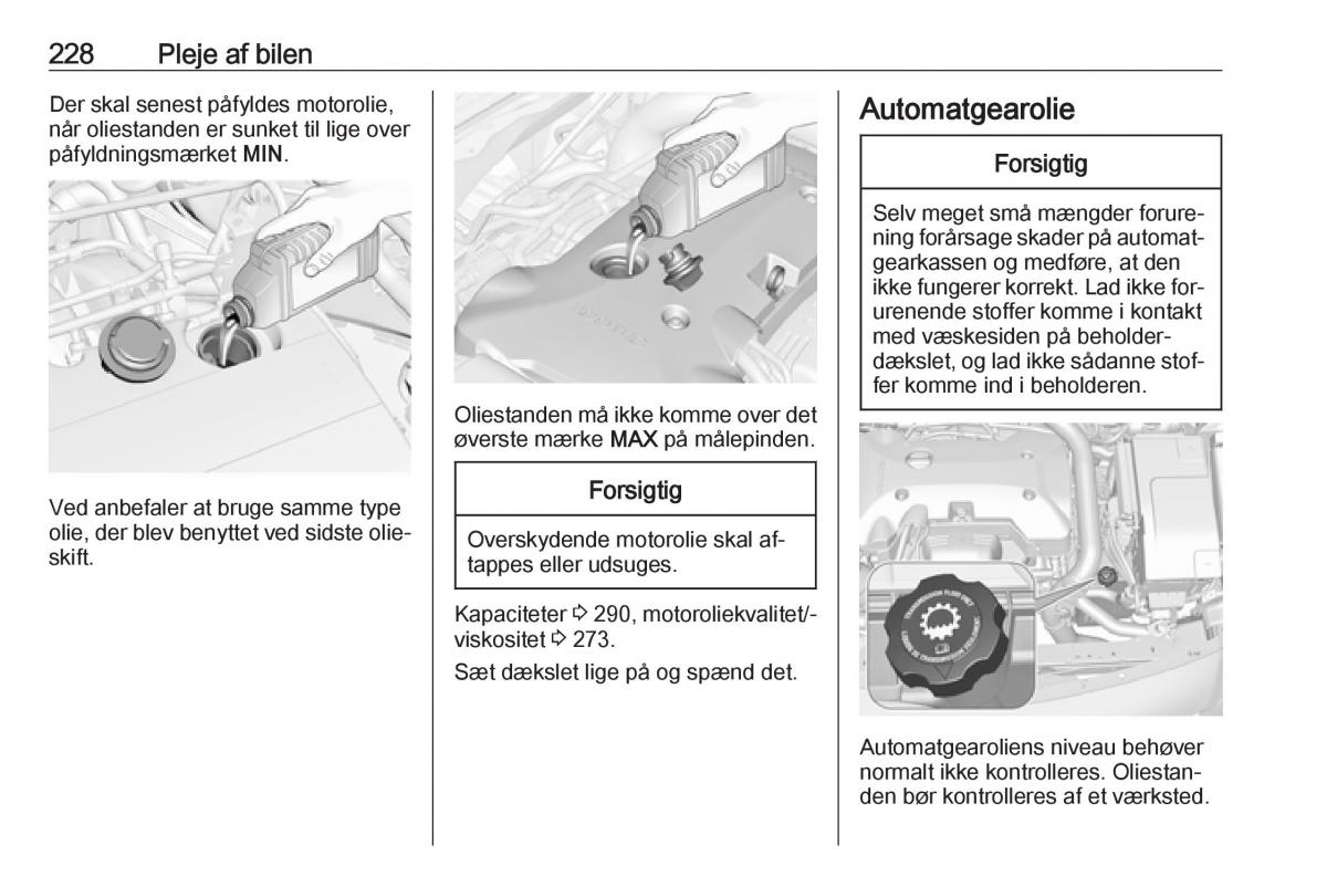 Opel Insignia A Bilens instruktionsbog / page 230