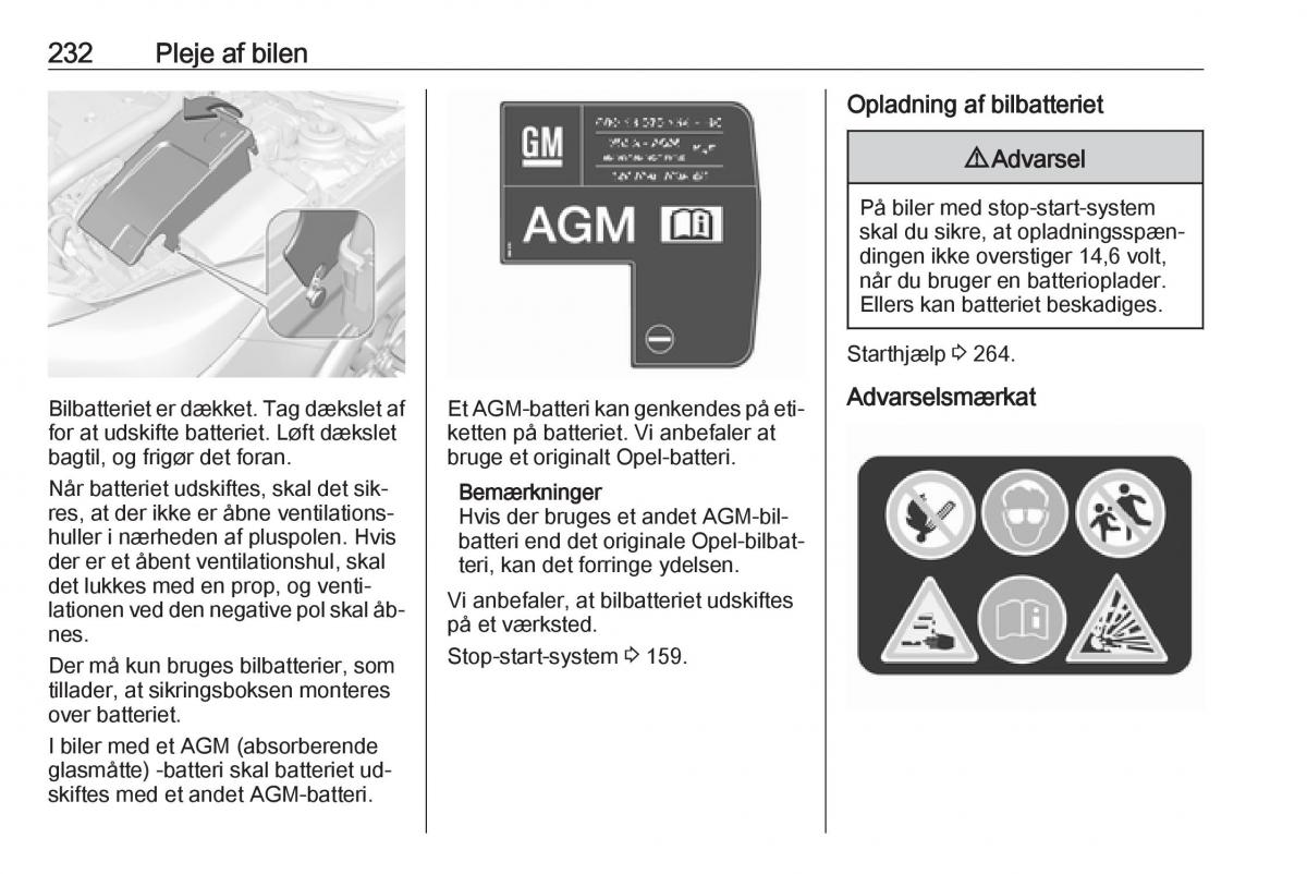 Opel Insignia A Bilens instruktionsbog / page 234