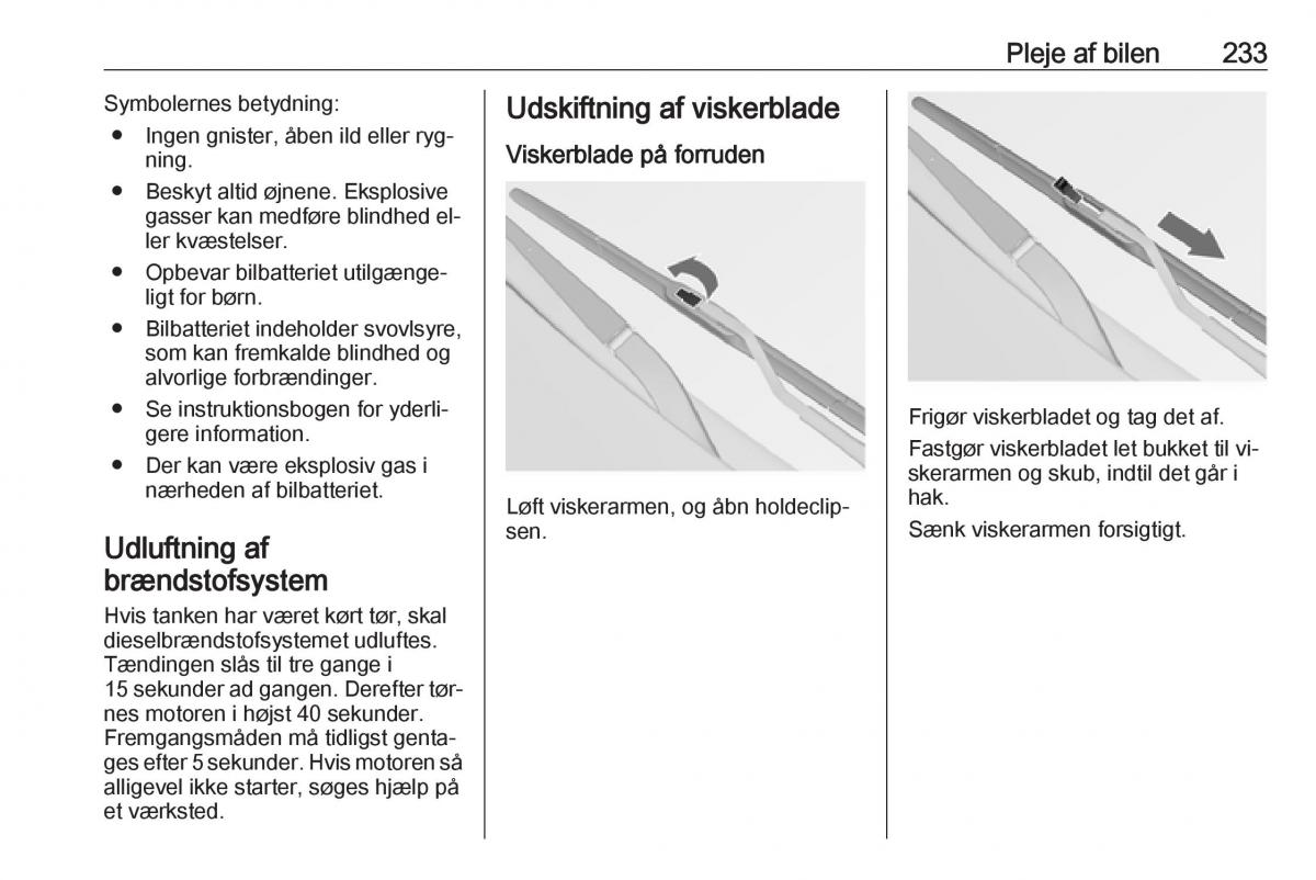 Opel Insignia A Bilens instruktionsbog / page 235