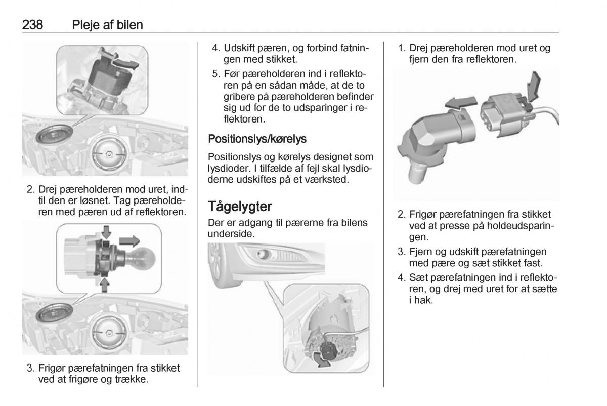 Opel Insignia A Bilens instruktionsbog / page 240