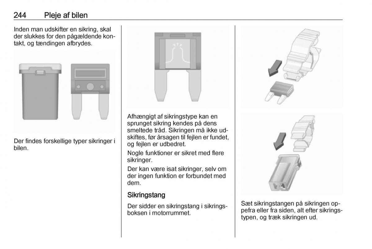 Opel Insignia A Bilens instruktionsbog / page 246