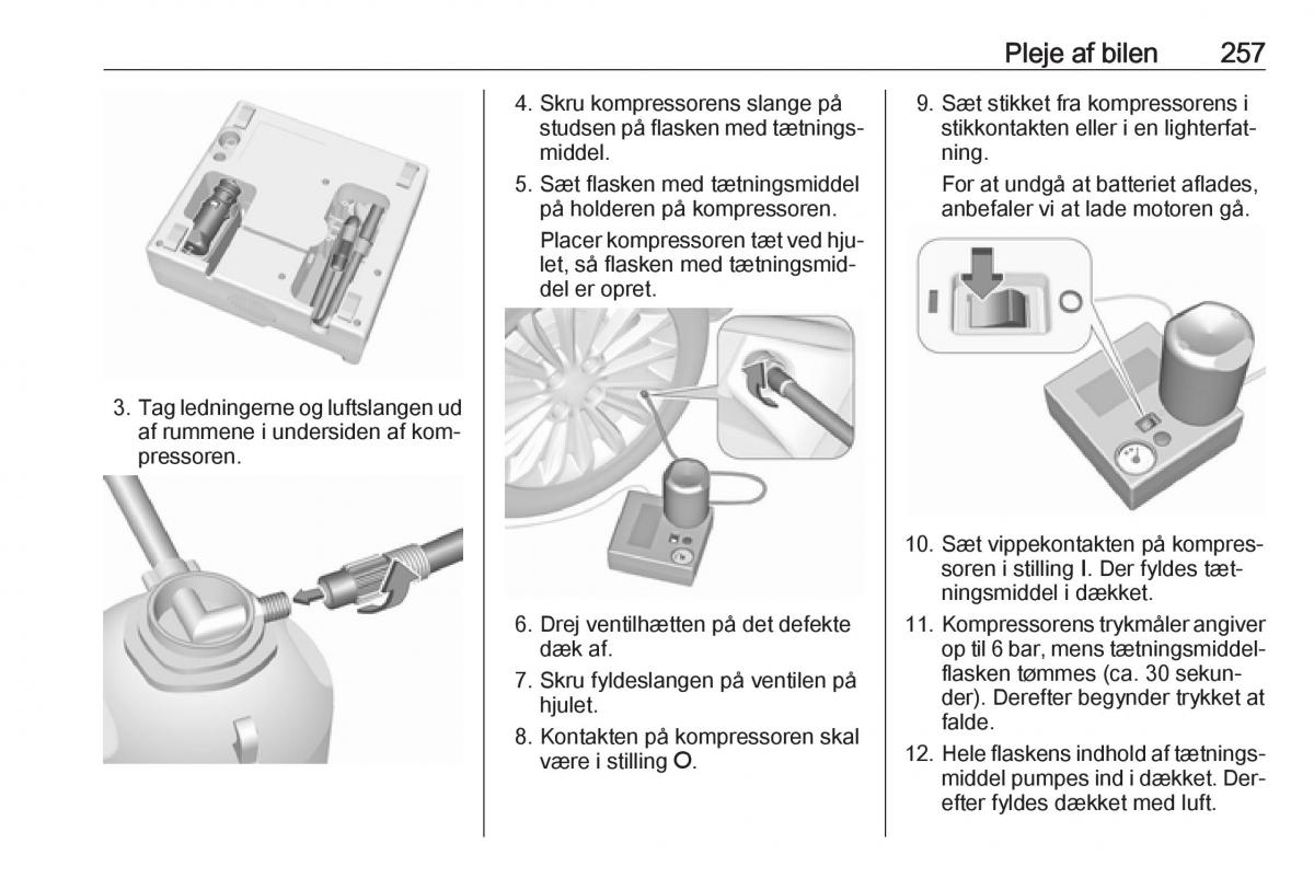 Opel Insignia A Bilens instruktionsbog / page 259