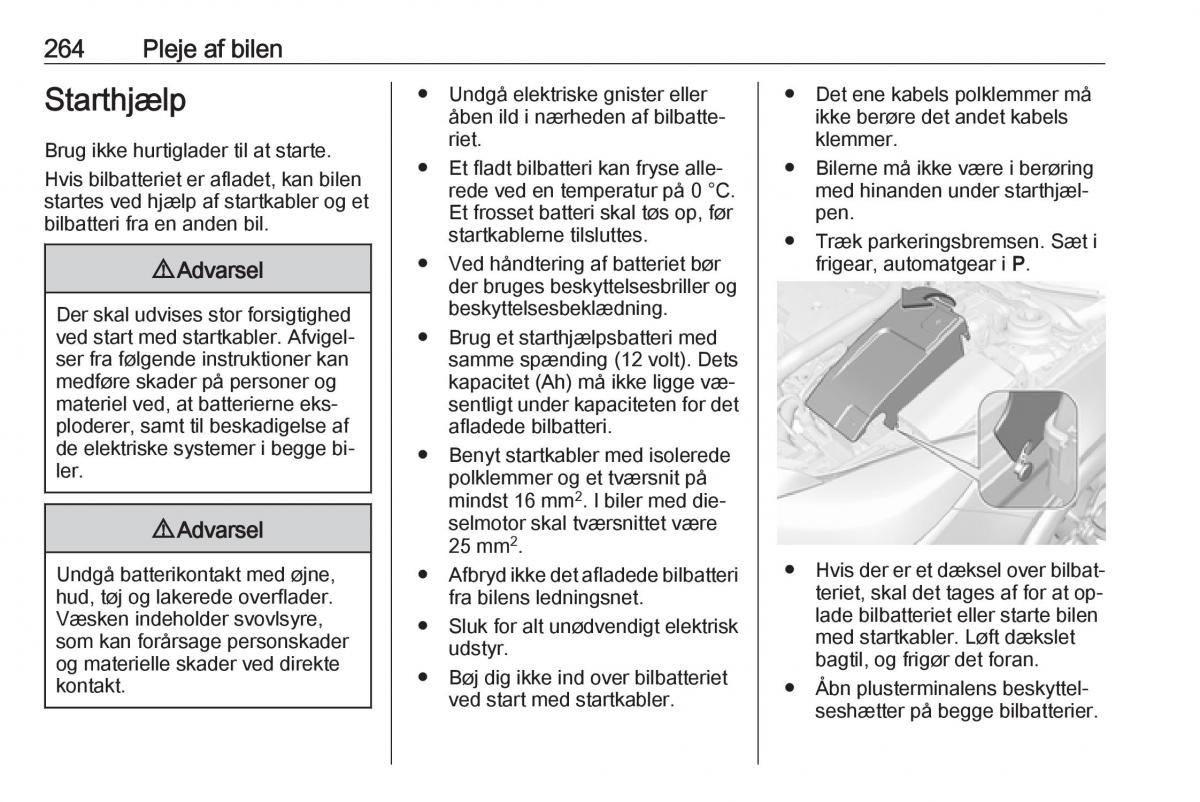 Opel Insignia A Bilens instruktionsbog / page 266