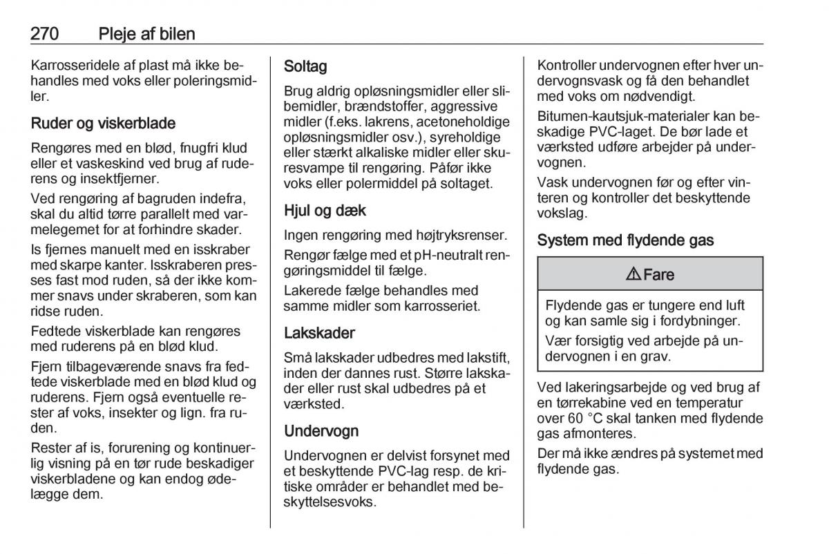 Opel Insignia A Bilens instruktionsbog / page 272