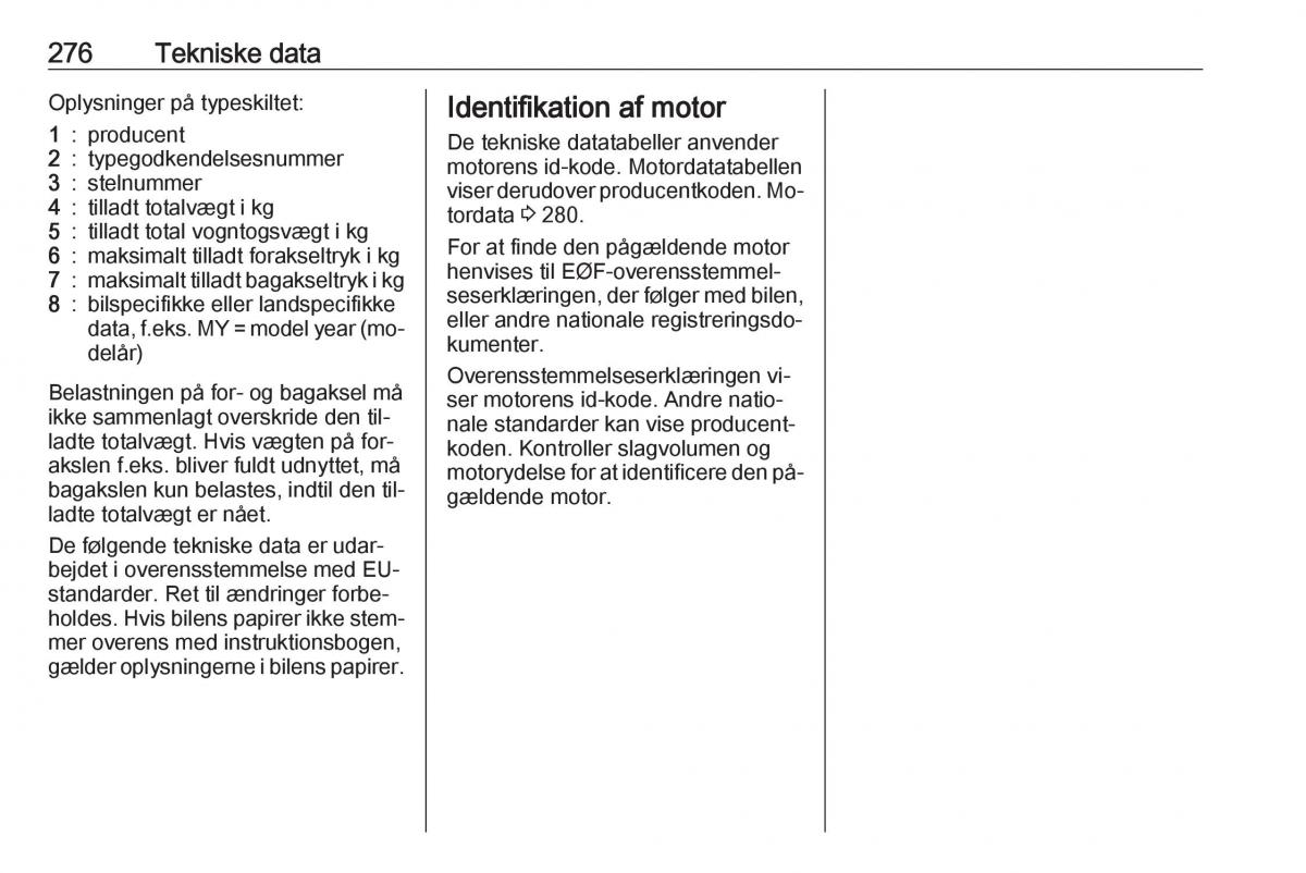 Opel Insignia A Bilens instruktionsbog / page 278