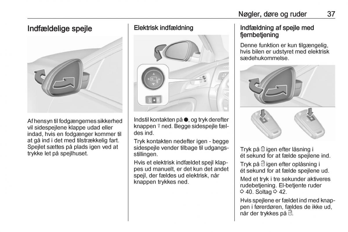 Opel Insignia A Bilens instruktionsbog / page 39