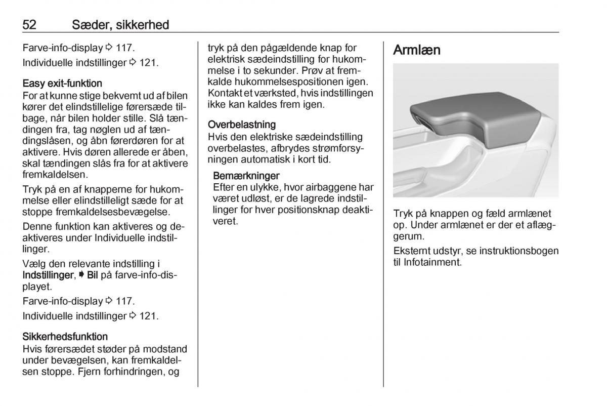 Opel Insignia A Bilens instruktionsbog / page 54