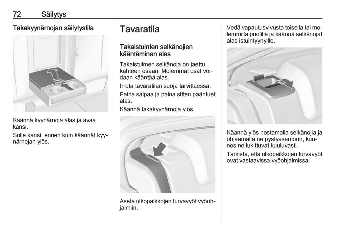 Opel Insignia A omistajan kasikirja / page 74