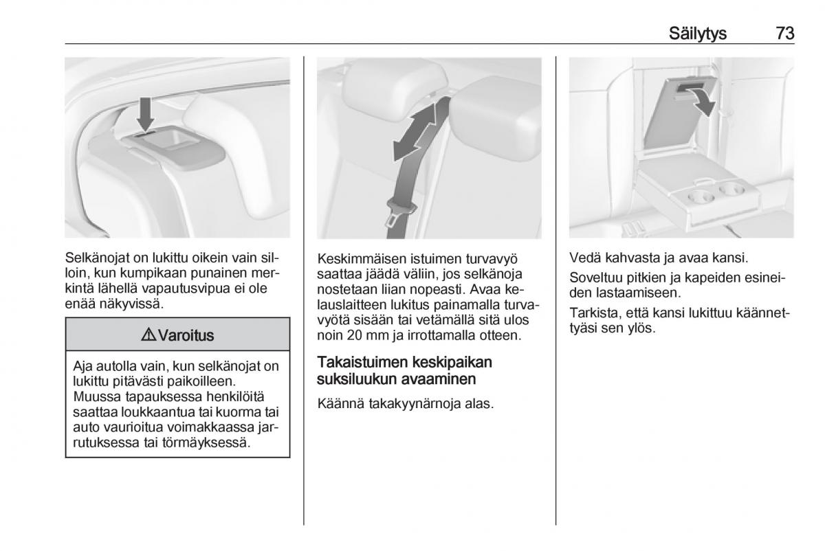 Opel Insignia A omistajan kasikirja / page 75