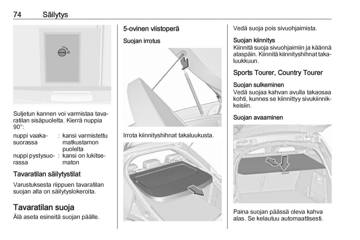 Opel Insignia A omistajan kasikirja / page 76