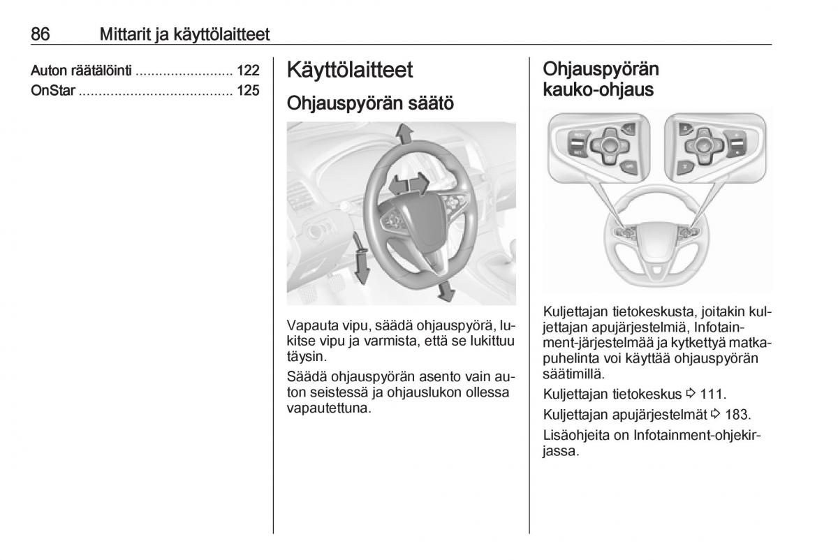 Opel Insignia A omistajan kasikirja / page 88