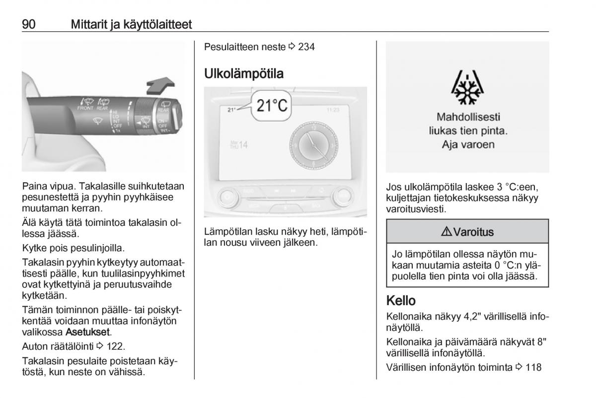 Opel Insignia A omistajan kasikirja / page 92