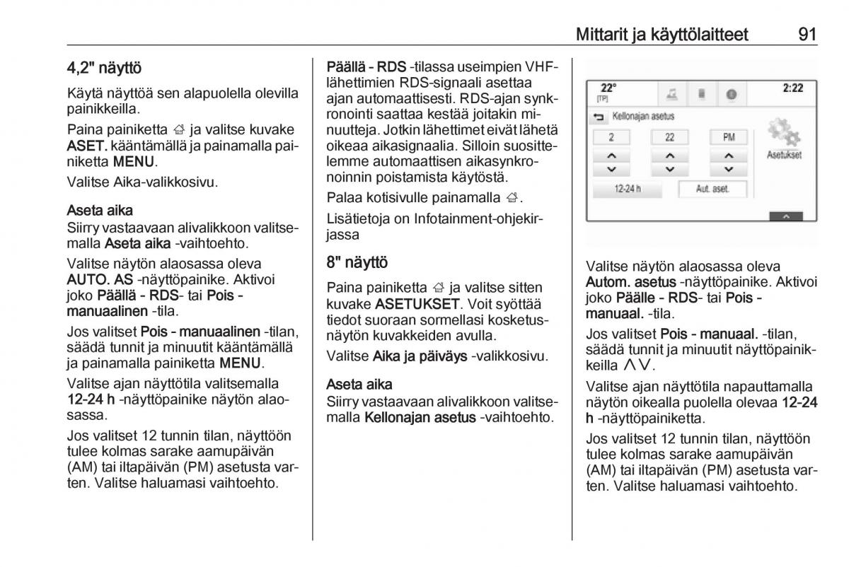 Opel Insignia A omistajan kasikirja / page 93