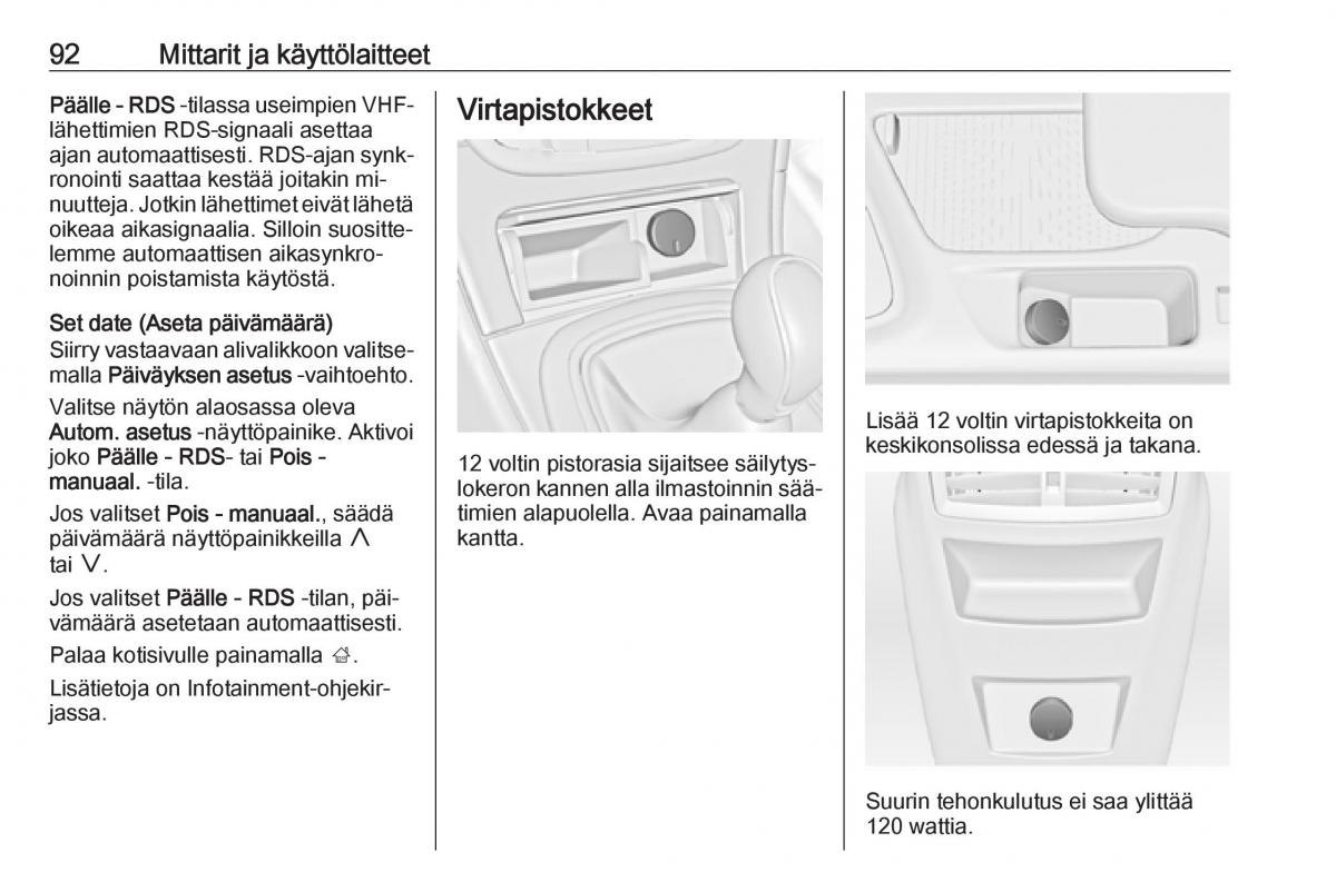 Opel Insignia A omistajan kasikirja / page 94