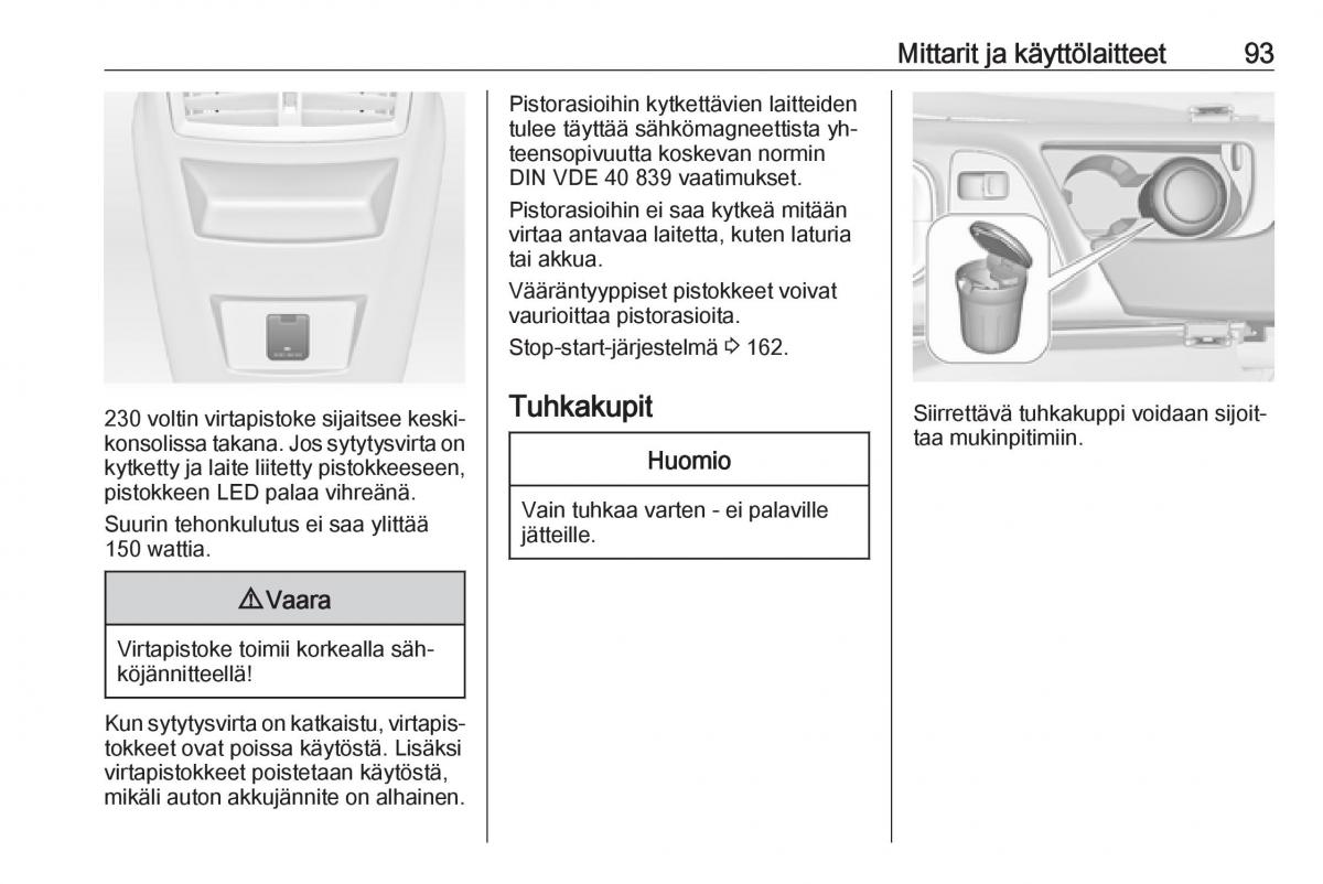 Opel Insignia A omistajan kasikirja / page 95