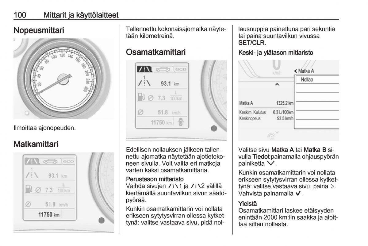 Opel Insignia A omistajan kasikirja / page 102