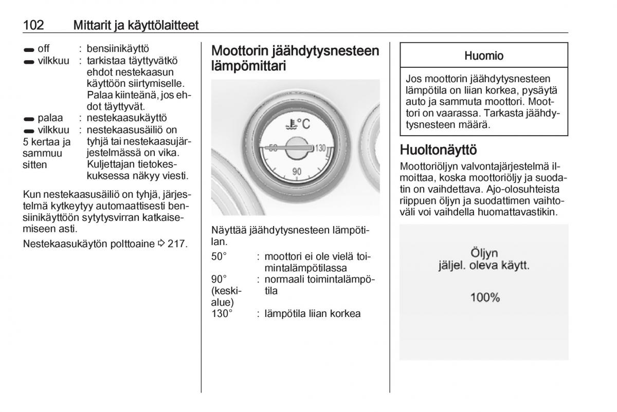 Opel Insignia A omistajan kasikirja / page 104