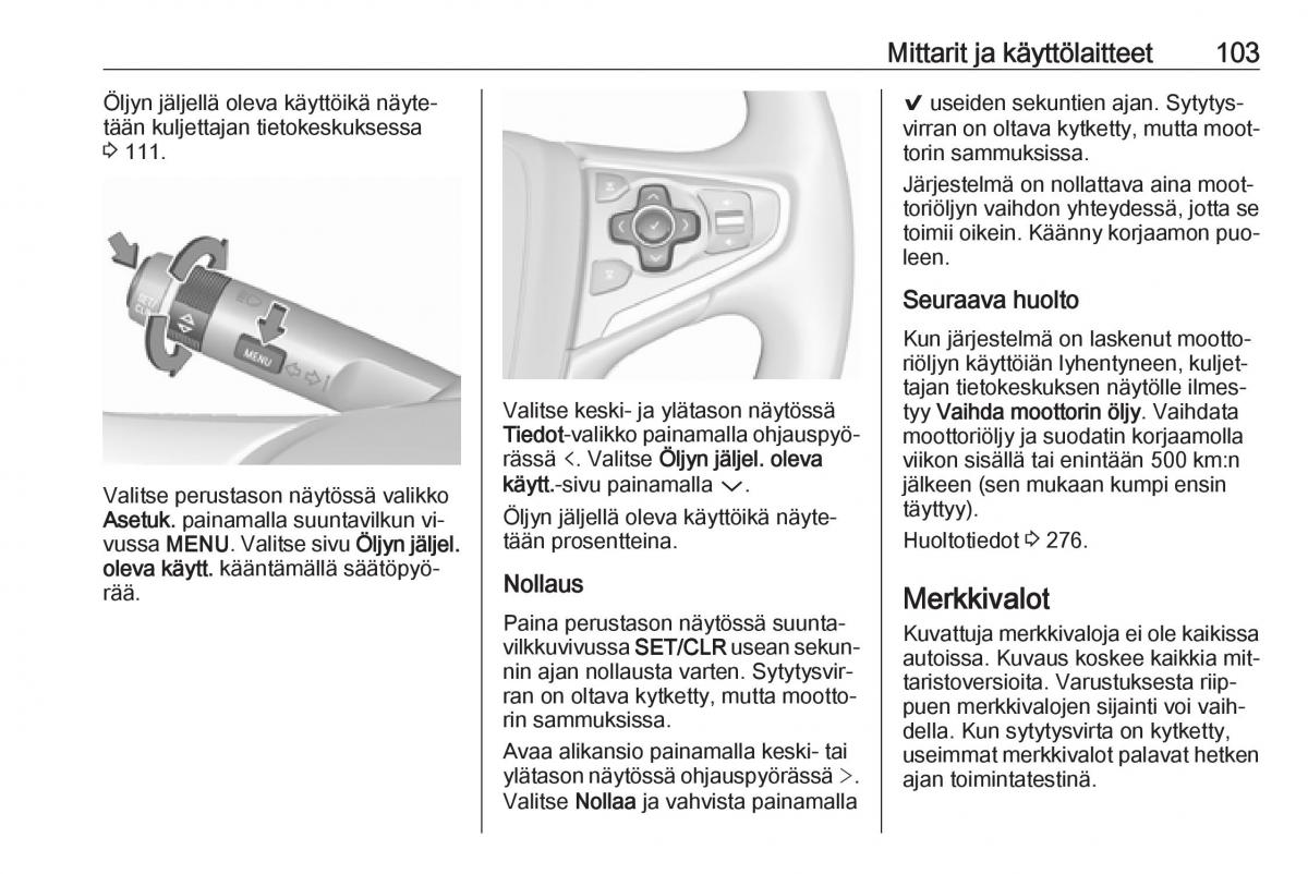 Opel Insignia A omistajan kasikirja / page 105