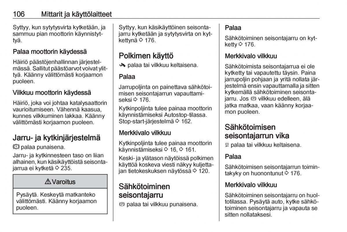 Opel Insignia A omistajan kasikirja / page 108