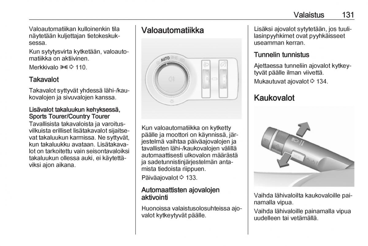 Opel Insignia A omistajan kasikirja / page 133