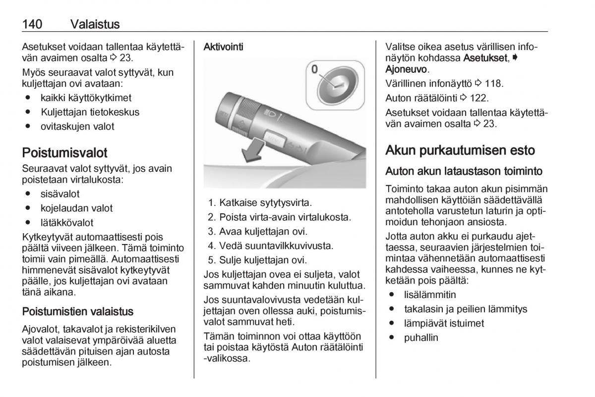 Opel Insignia A omistajan kasikirja / page 142