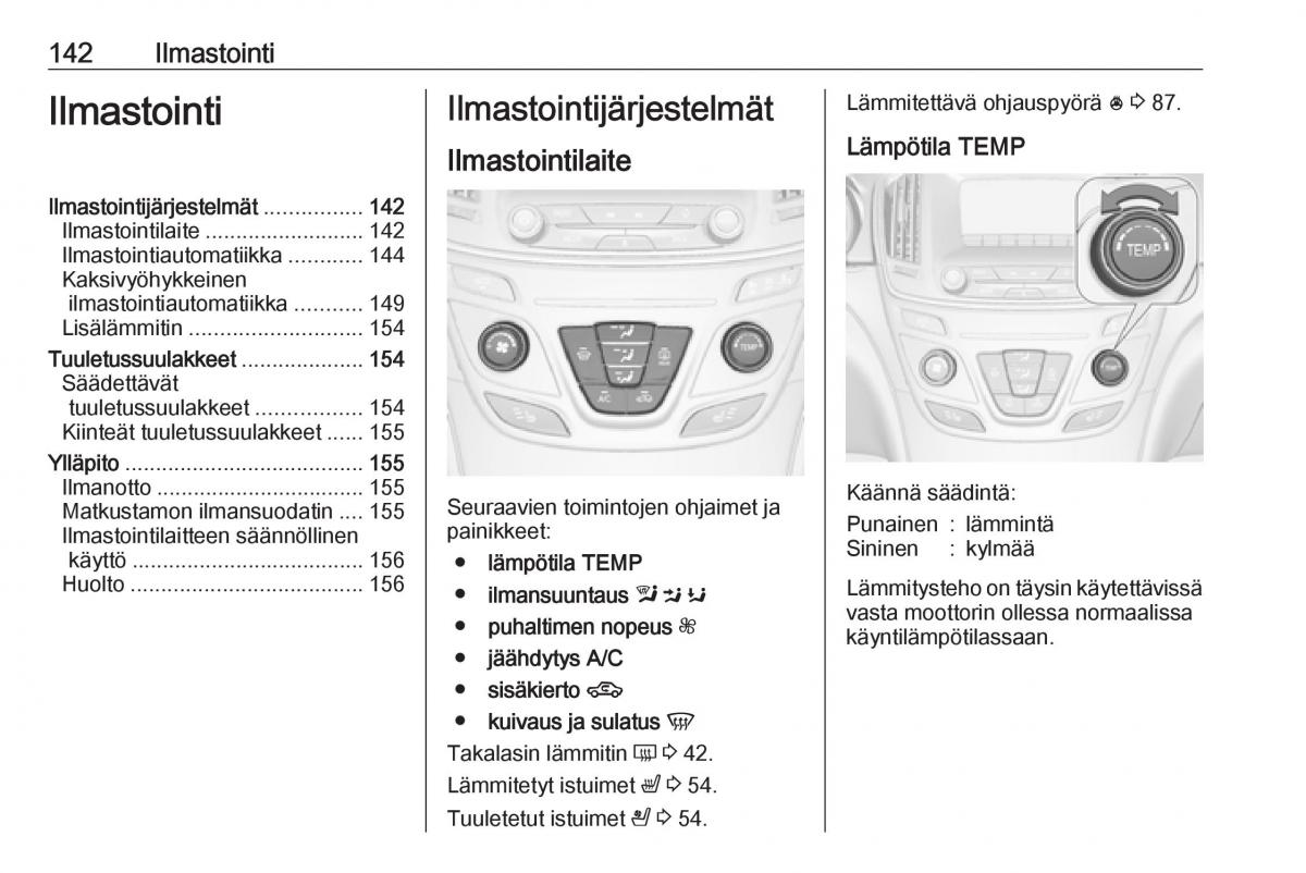 Opel Insignia A omistajan kasikirja / page 144