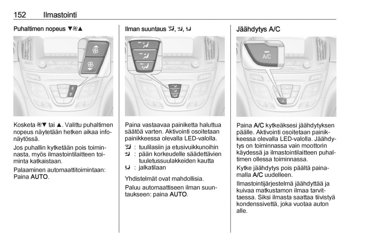 Opel Insignia A omistajan kasikirja / page 154