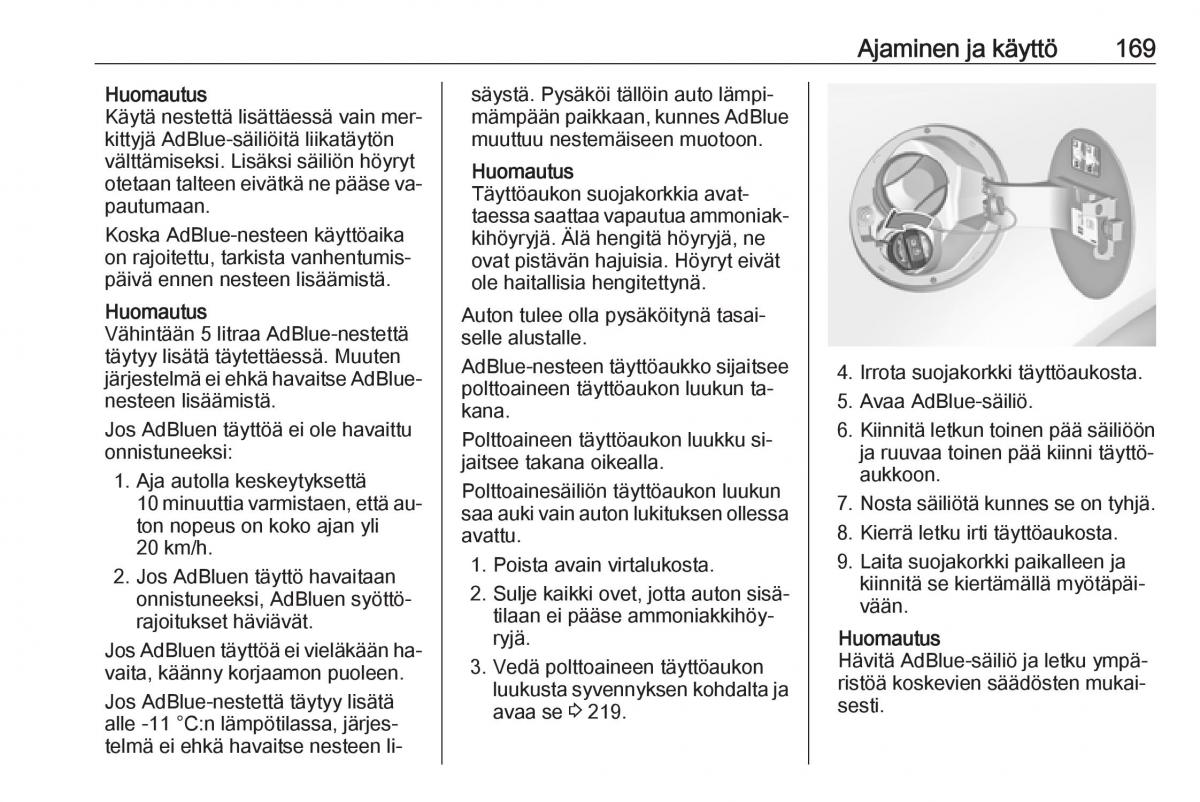 Opel Insignia A omistajan kasikirja / page 171