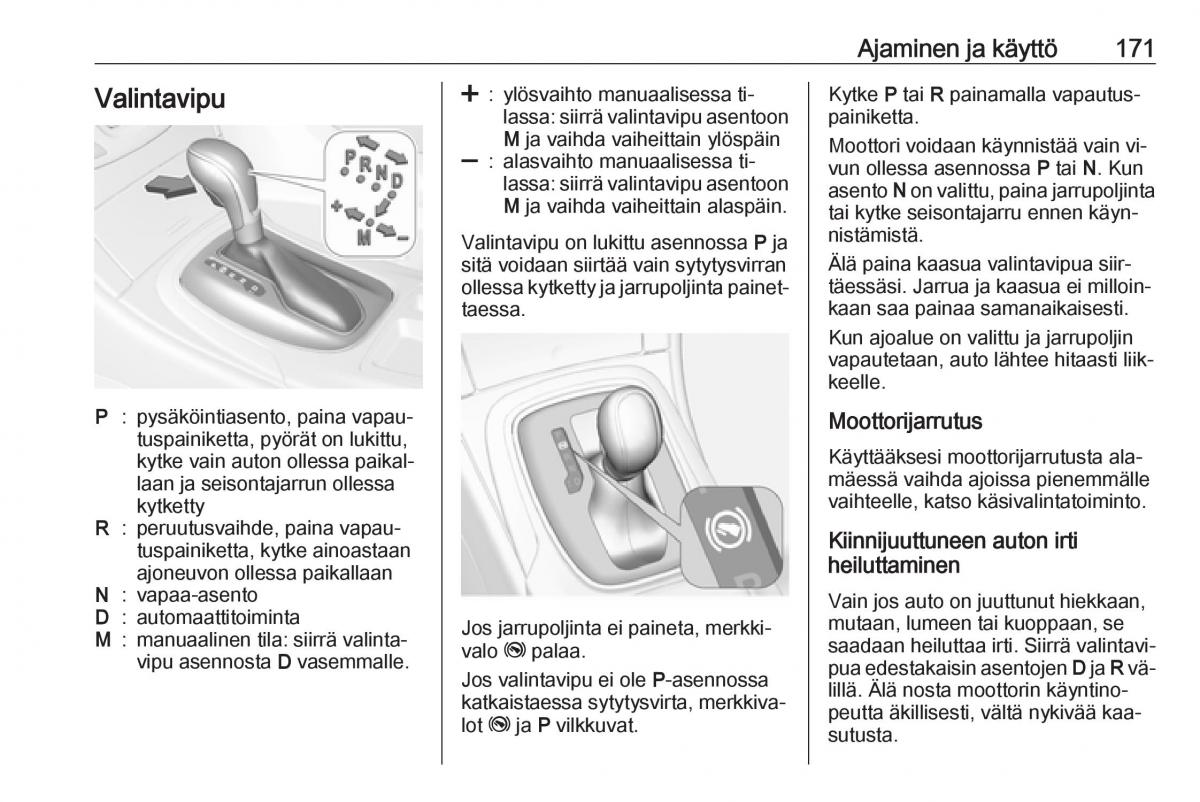 Opel Insignia A omistajan kasikirja / page 173