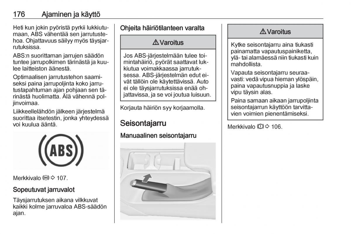 Opel Insignia A omistajan kasikirja / page 178