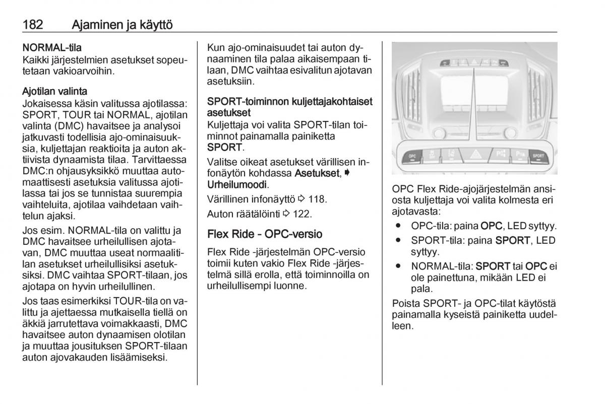 Opel Insignia A omistajan kasikirja / page 184