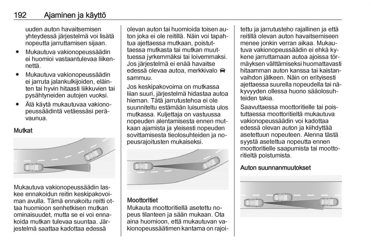 Opel Insignia A omistajan kasikirja / page 194