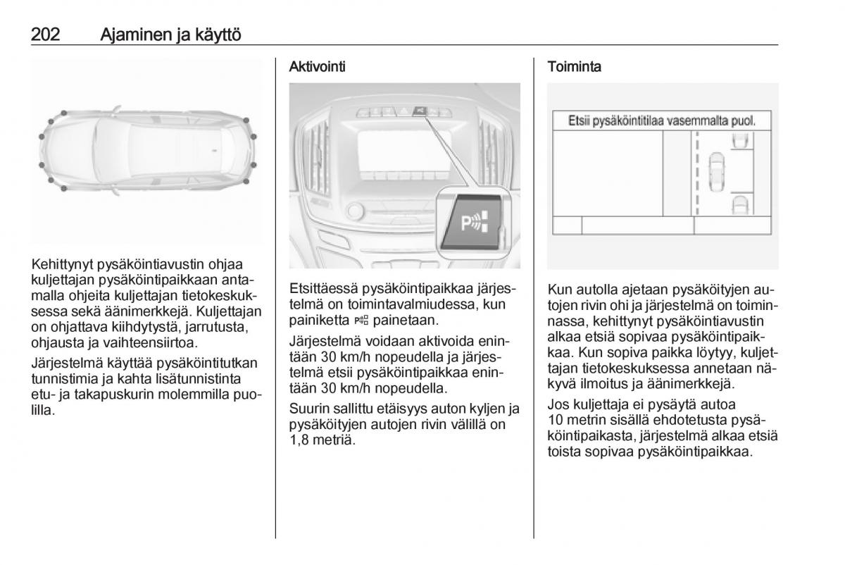 Opel Insignia A omistajan kasikirja / page 204