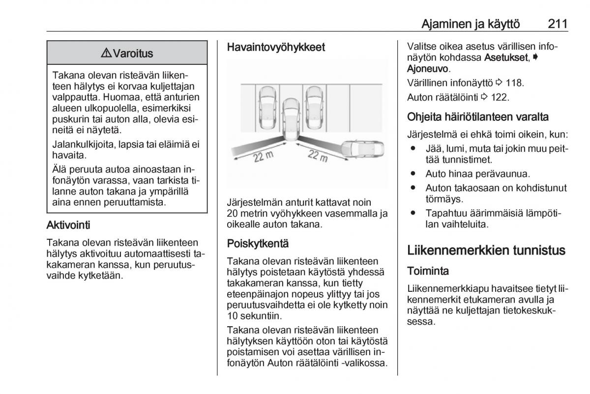 Opel Insignia A omistajan kasikirja / page 213