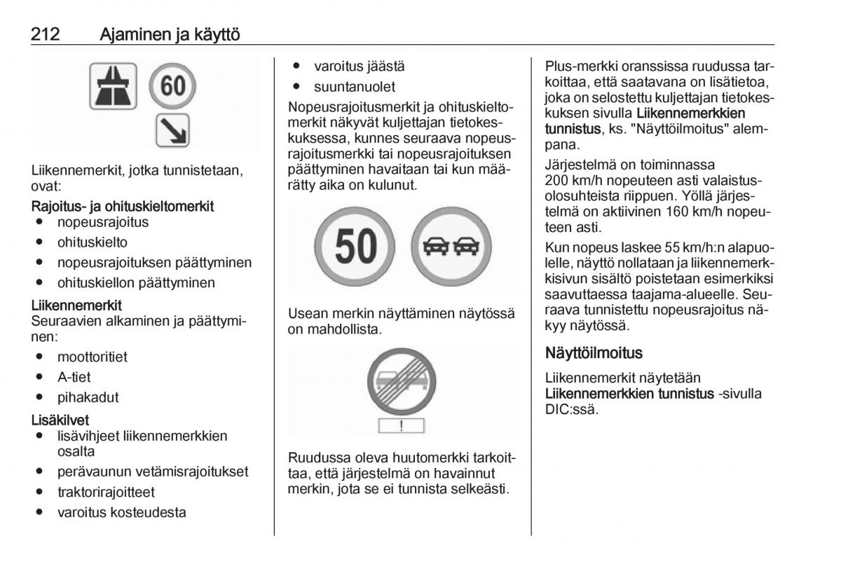 Opel Insignia A omistajan kasikirja / page 214