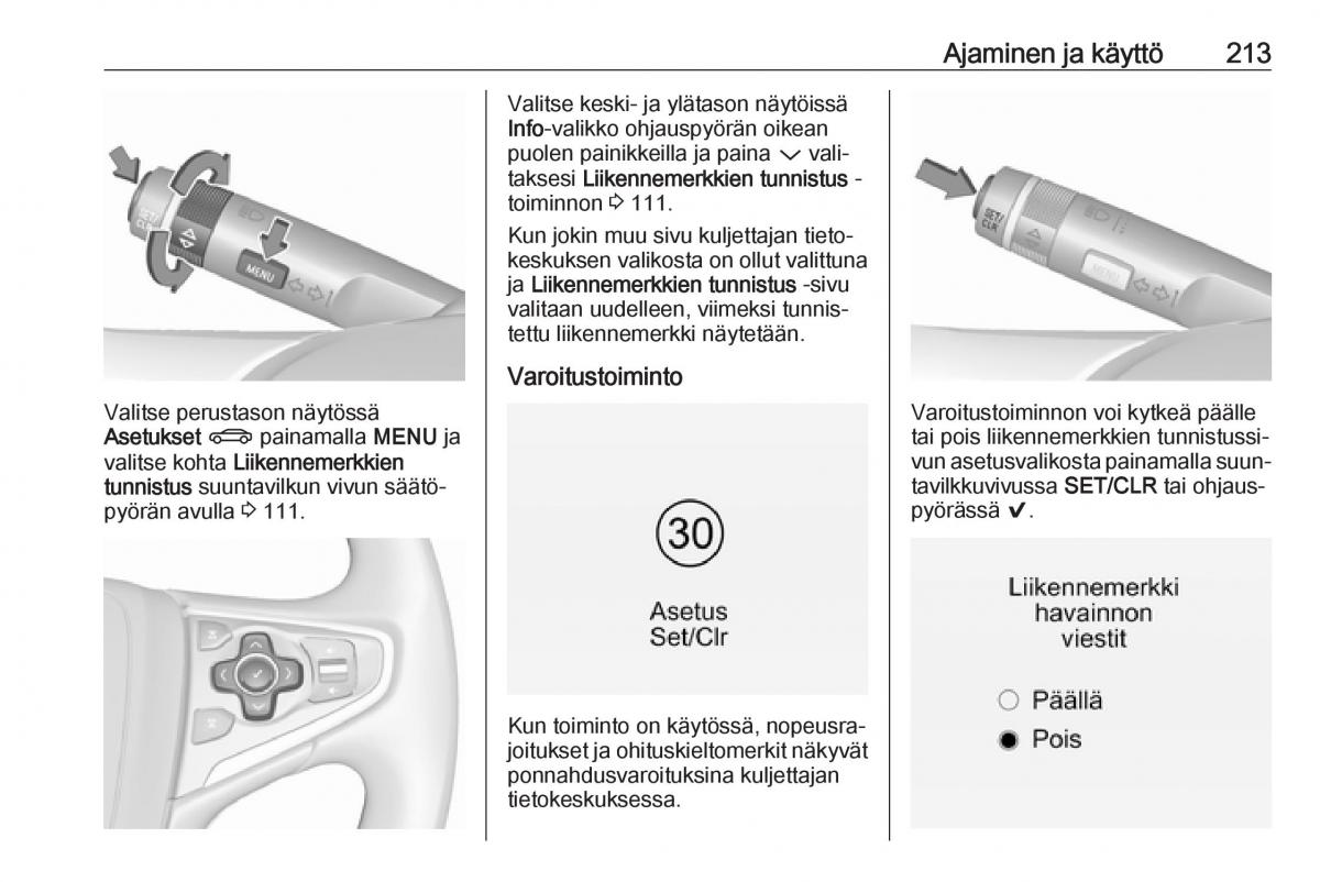 Opel Insignia A omistajan kasikirja / page 215