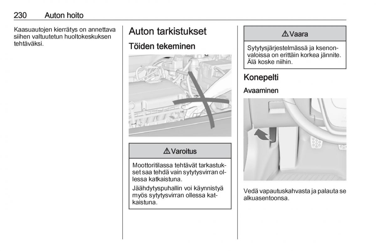 Opel Insignia A omistajan kasikirja / page 232