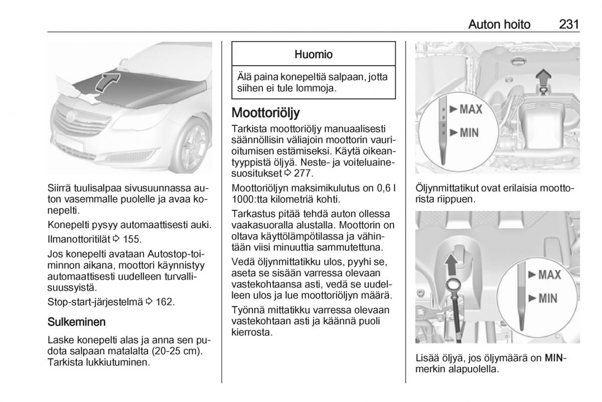 Opel Insignia A omistajan kasikirja / page 233