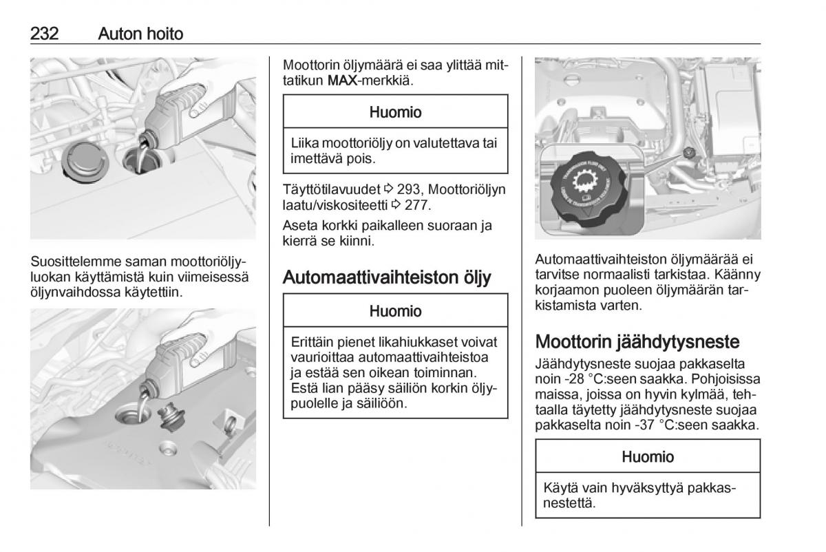 Opel Insignia A omistajan kasikirja / page 234