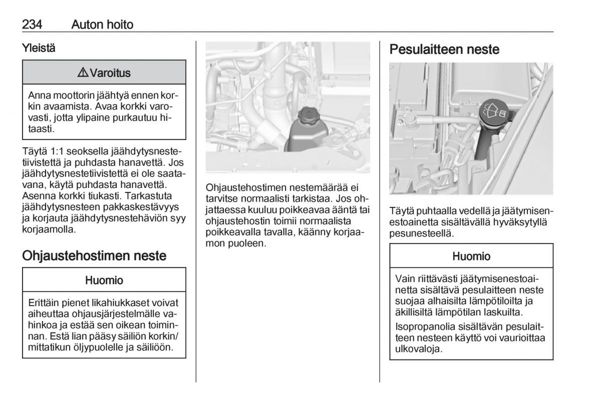 Opel Insignia A omistajan kasikirja / page 236