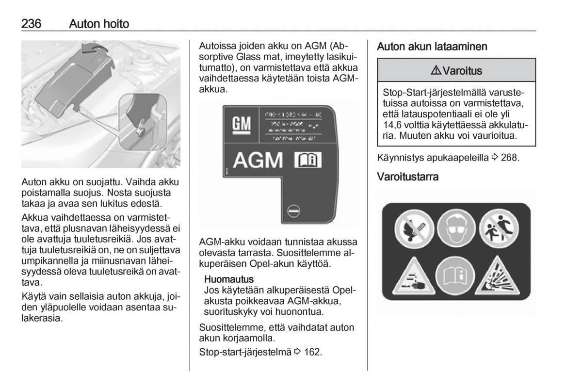 Opel Insignia A omistajan kasikirja / page 238