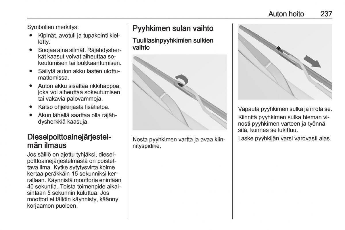 Opel Insignia A omistajan kasikirja / page 239