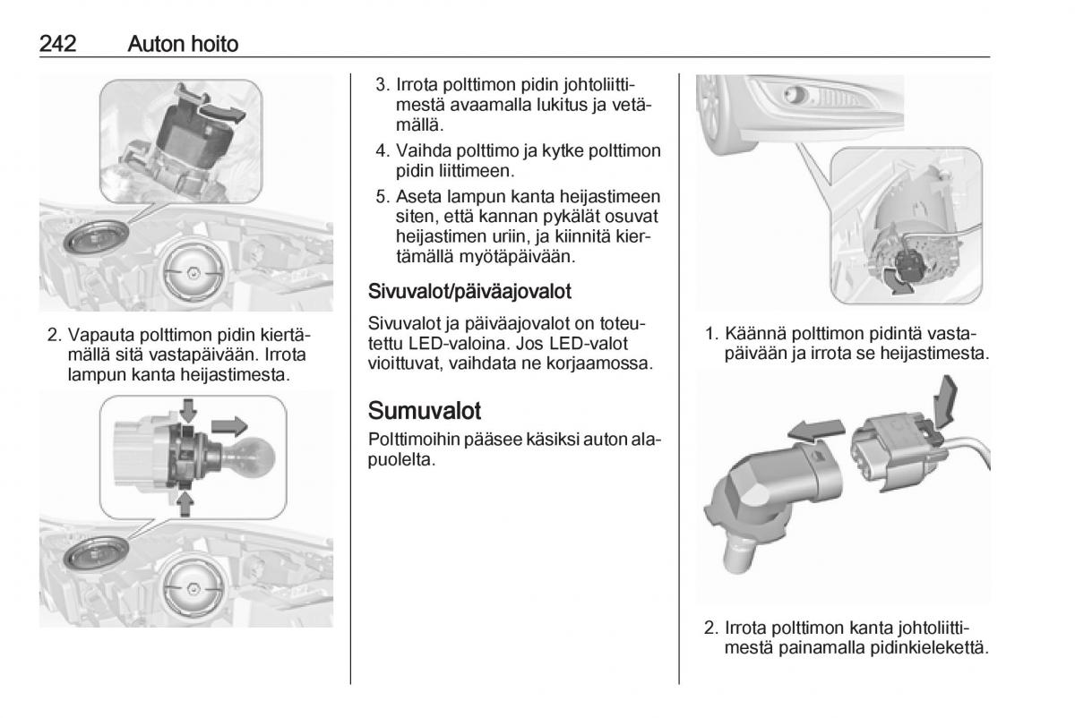 Opel Insignia A omistajan kasikirja / page 244