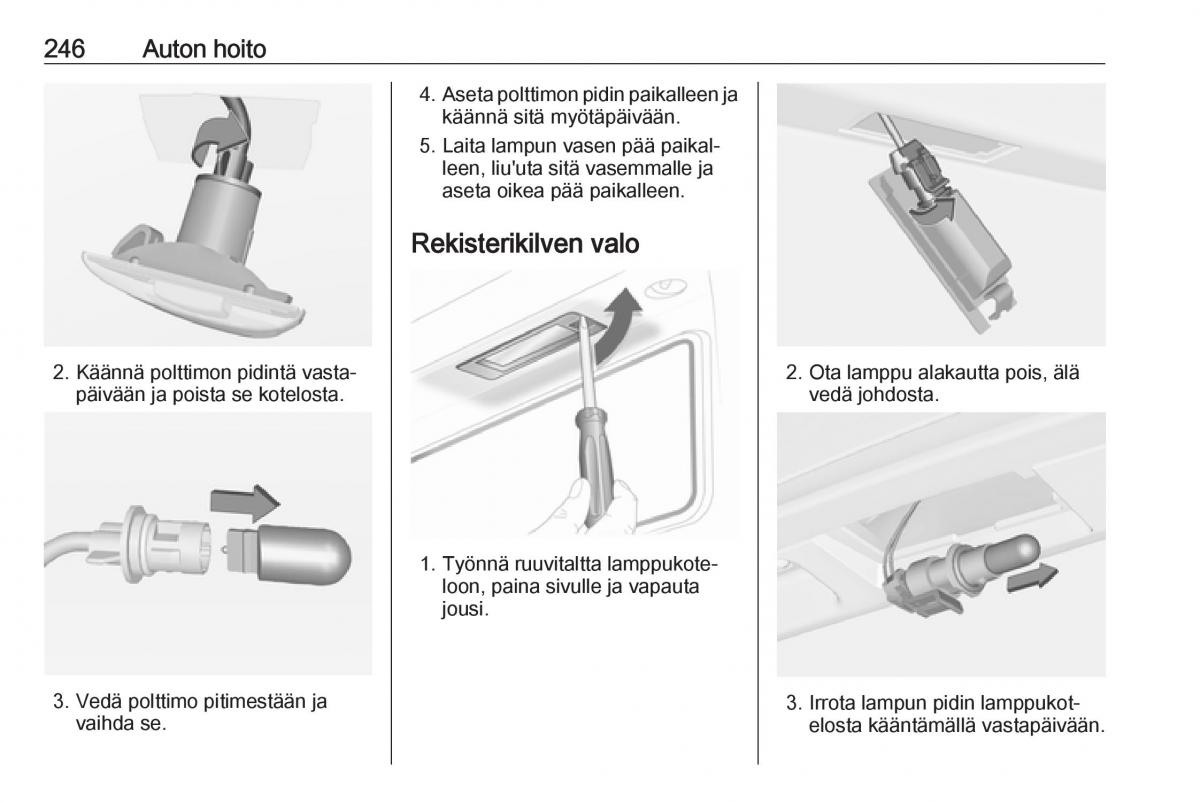 Opel Insignia A omistajan kasikirja / page 248