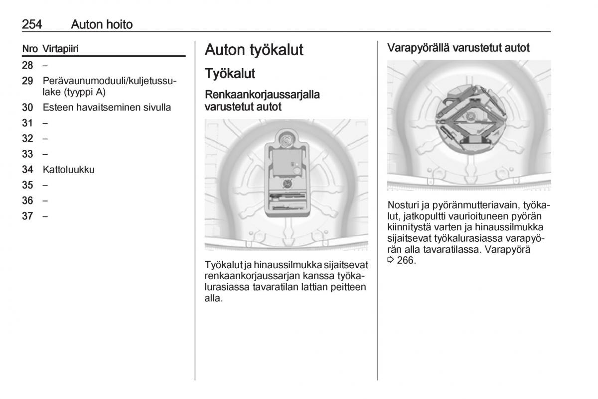 Opel Insignia A omistajan kasikirja / page 256