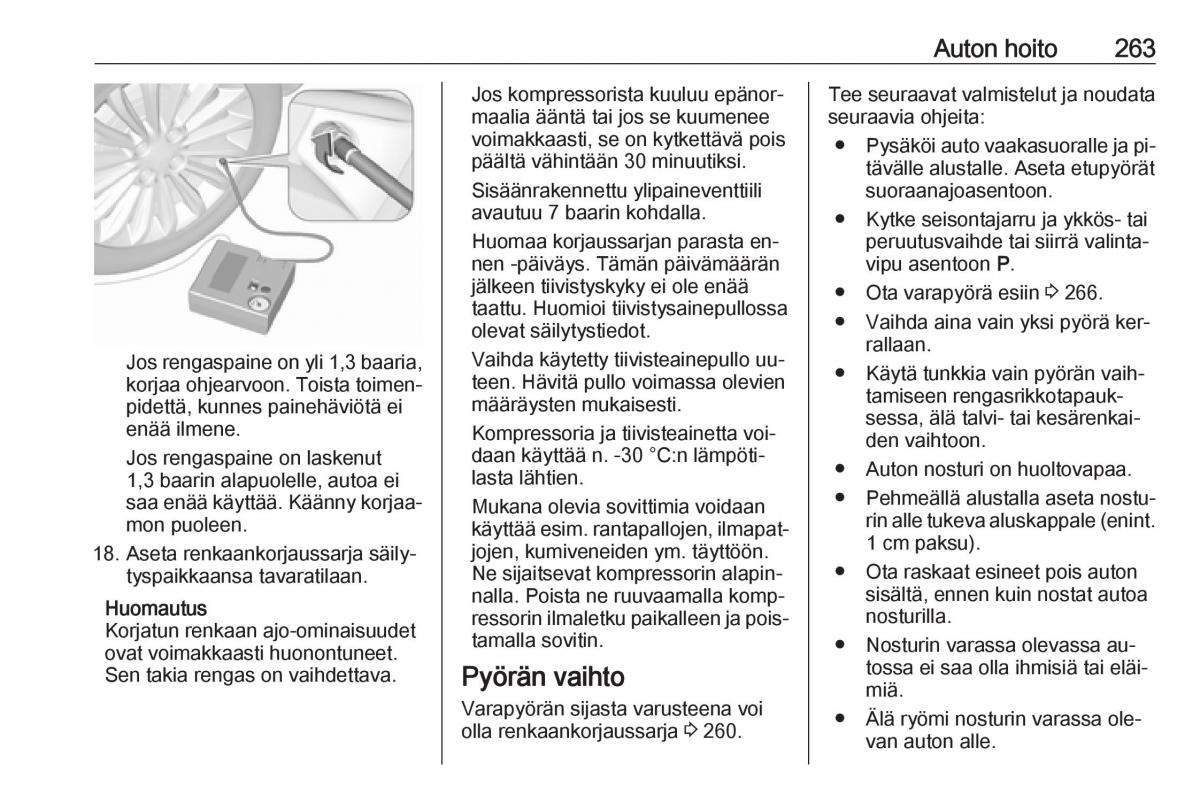 Opel Insignia A omistajan kasikirja / page 265